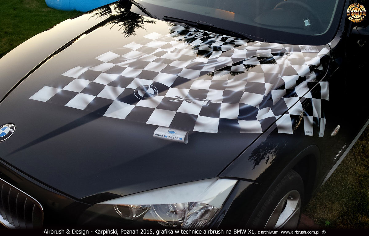 BMW-X1 projekt i airbrush na BMW-X1 dla Romar Polsped 2015 r.