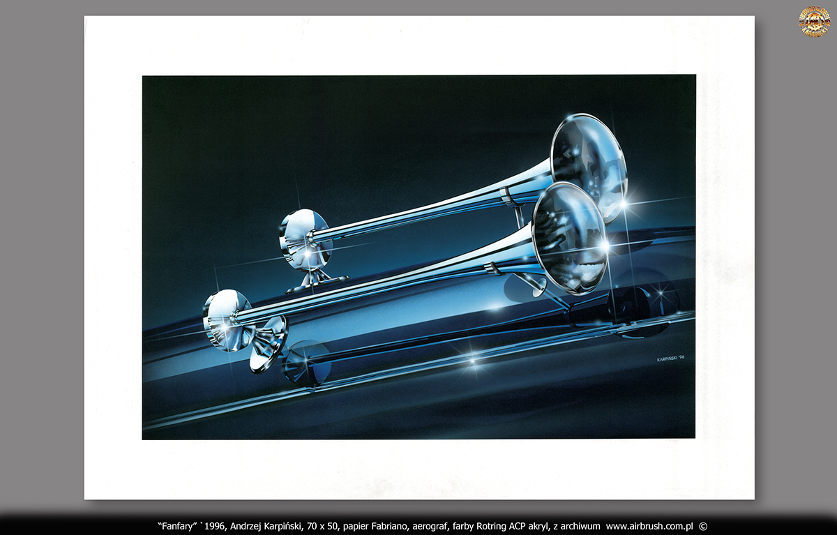 1996-06-03 GRAFIKA i MALARSTWO AIRBRUSH Fanfary Andrzeja Karpiński, klient Roswadowski, akcesoria tunningowe Jumbo Fischer, Hamburg
