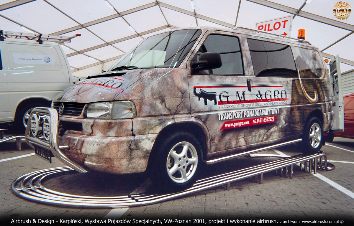 Airbrush & Design - Karpiński, Wystawa Pojazdów Specjalnych, VW-Poznań 2001, projekt i wykonanie airbrush, z archiwum  www.airbrush.com.pl ©