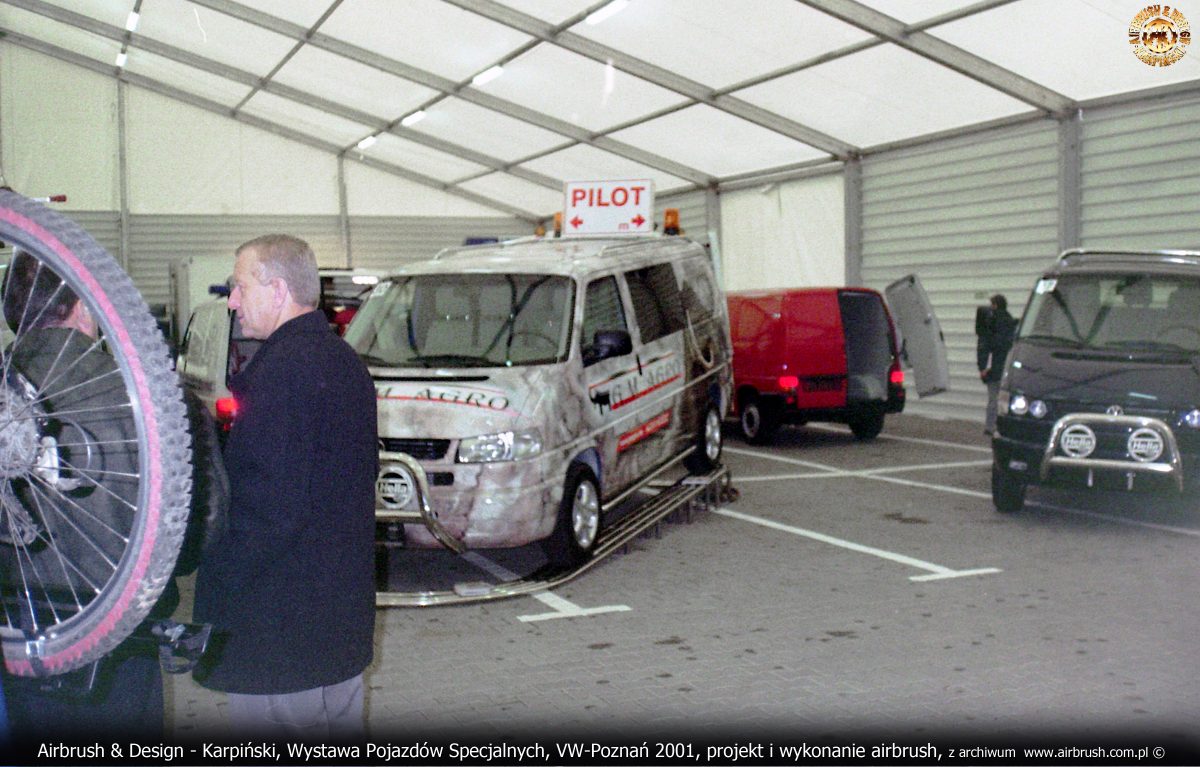 Airbrush & Design - Karpiński, Wystawa Pojazdów Specjalnych, VW-Poznań 2001, projekt i wykonanie airbrush, z archiwum  www.airbrush.com.pl ©