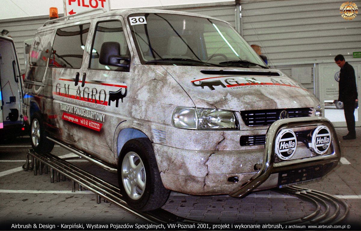 Airbrush & Design - Karpiński, Wystawa Pojazdów Specjalnych, VW-Poznań 2001, projekt i wykonanie airbrush, z archiwum  www.airbrush.com.pl ©