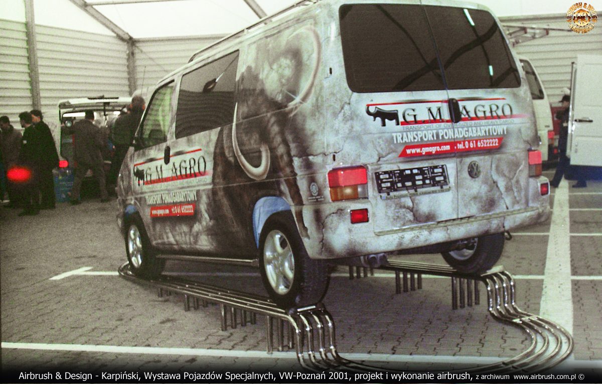 Airbrush & Design - Karpiński, Wystawa Pojazdów Specjalnych, VW-Poznań 2001, projekt i wykonanie airbrush, z archiwum  www.airbrush.com.pl ©