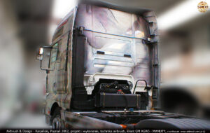 Grafika reklamowa na ciągniku siodłowym MAN TGA 18.410 dla GM Agro Mamuty.