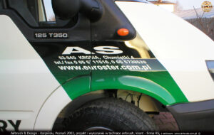 Reklama samochodowa sterowników i transformatorów dla firmy AS.