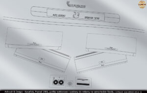 Grafika wektorowa i szablony do reklamy na samochodzie Skoda w technice airbrush dla firmy Lars.