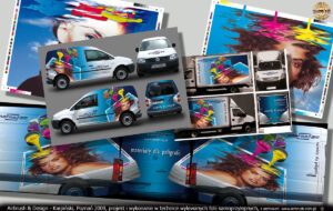 Grafmaj - projekt i reklama na VW Caddy.