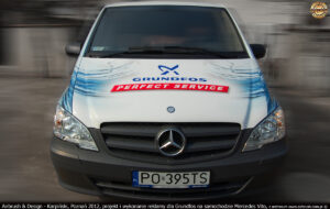 Grundfos, projekt i realizacja reklamy na samochodzie Mercedes Vito 2012 r.