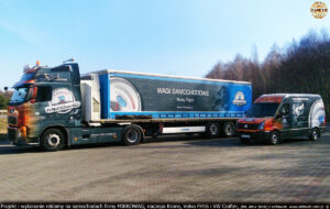 Komplet trasportowy firmy Mikrowag; Volvo FH-16, naczepa Krone i VW Crafter. (fot. Artur Janik)
