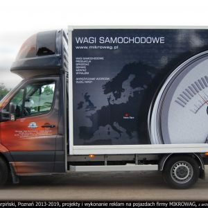 MIKROWAG – PROJEKT I WYKONANIE REKLAMY W TECHNICE FOLII SAMOPRZYLEPNYCH