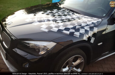 BMW-X1 projekt i airbrush na BMW-X1 dla Romar Polsped 2015 r.