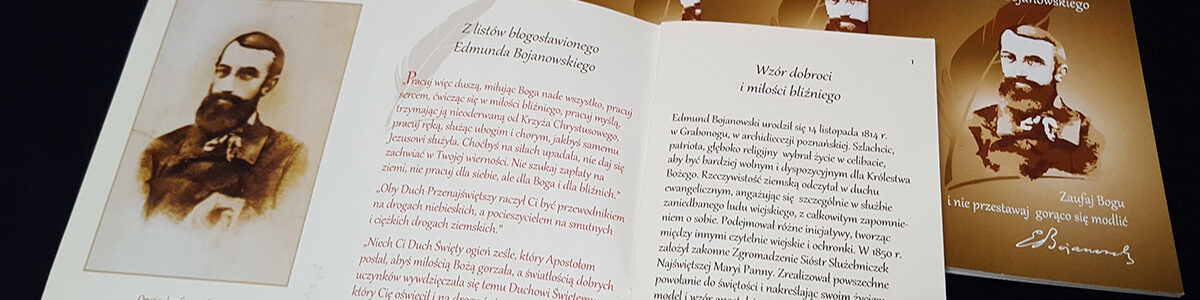 modlitewnik dla Centrum Duchowości i Zgromadzenia Sióstr Służebniczek Maryi w Sanktuarium bł. Edmunda Bojanowskiego w Luboniu,
