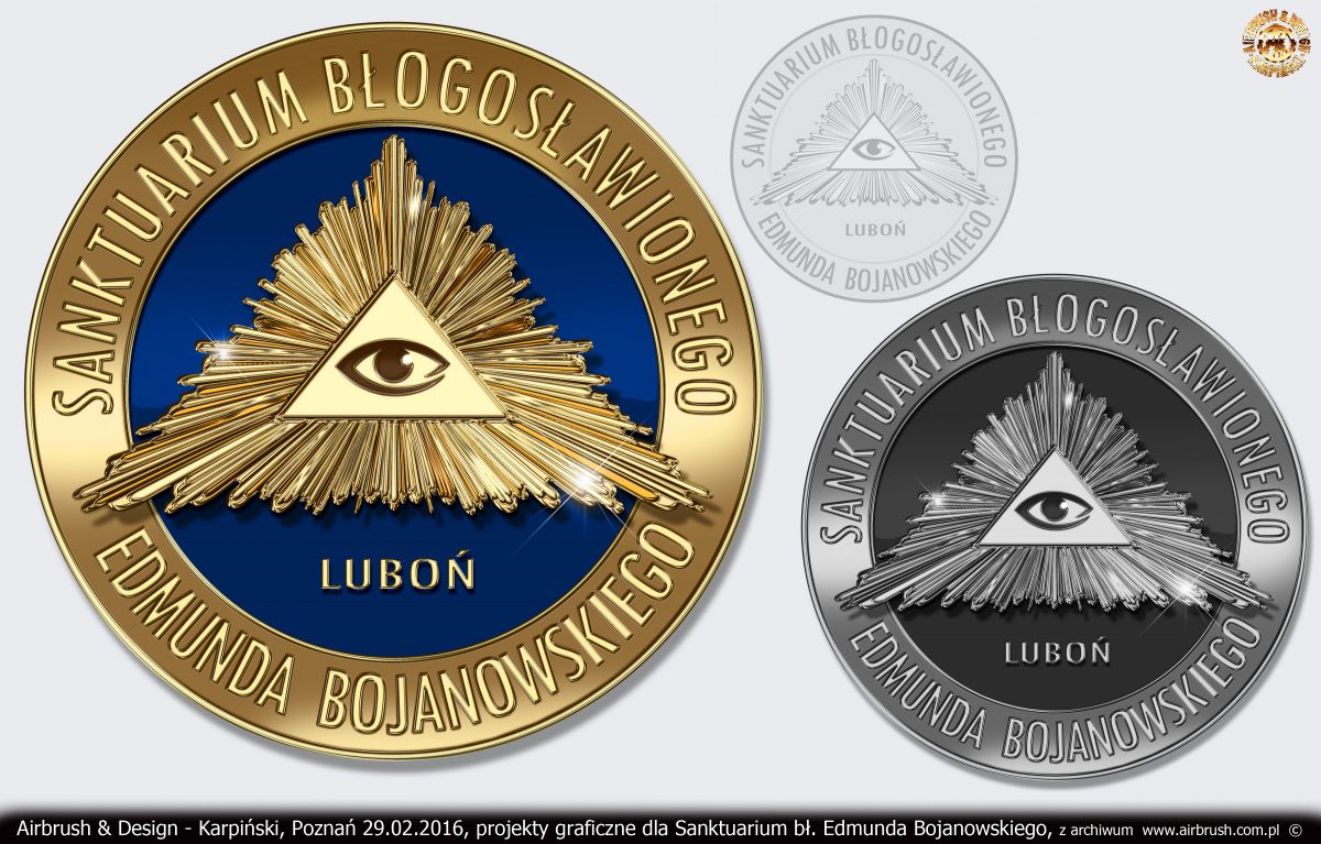 projekty graficzne dla Sanktuarium bł. Edmunda Bojanowskiego w Luboniu