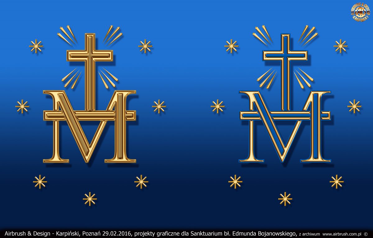 projekty graficzne dla Sanktuarium bł. Edmunda Bojanowskiego w Luboniu