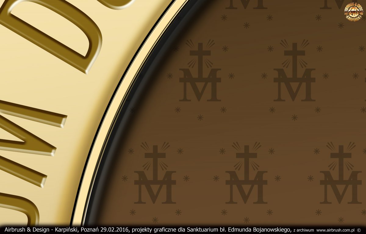 projekty graficzne dla Sanktuarium bł. Edmunda Bojanowskiego w Luboniu
