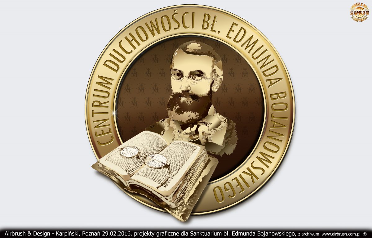 projekty graficzne dla Sanktuarium bł. Edmunda Bojanowskiego w Luboniu