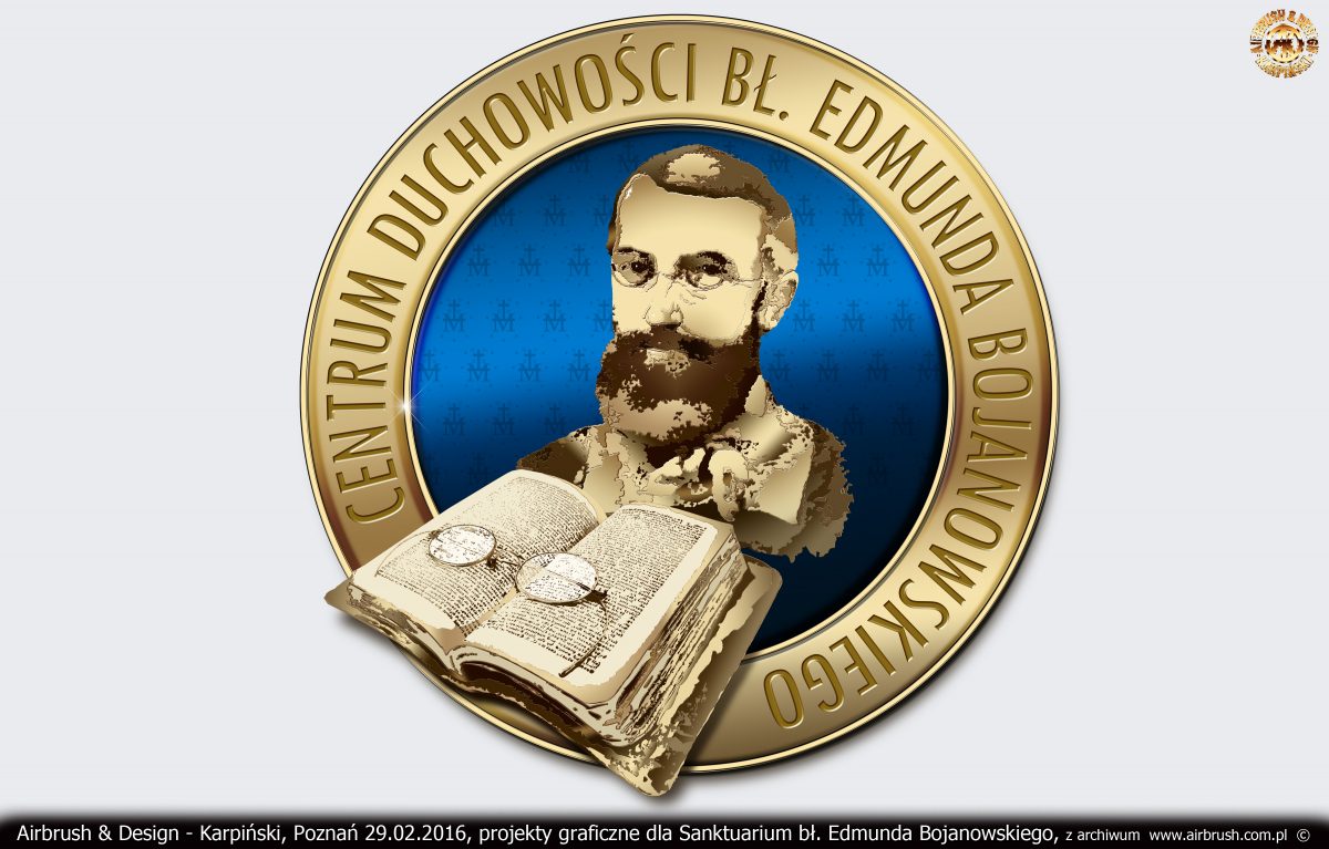 projekty graficzne dla Sanktuarium bł. Edmunda Bojanowskiego w Luboniu