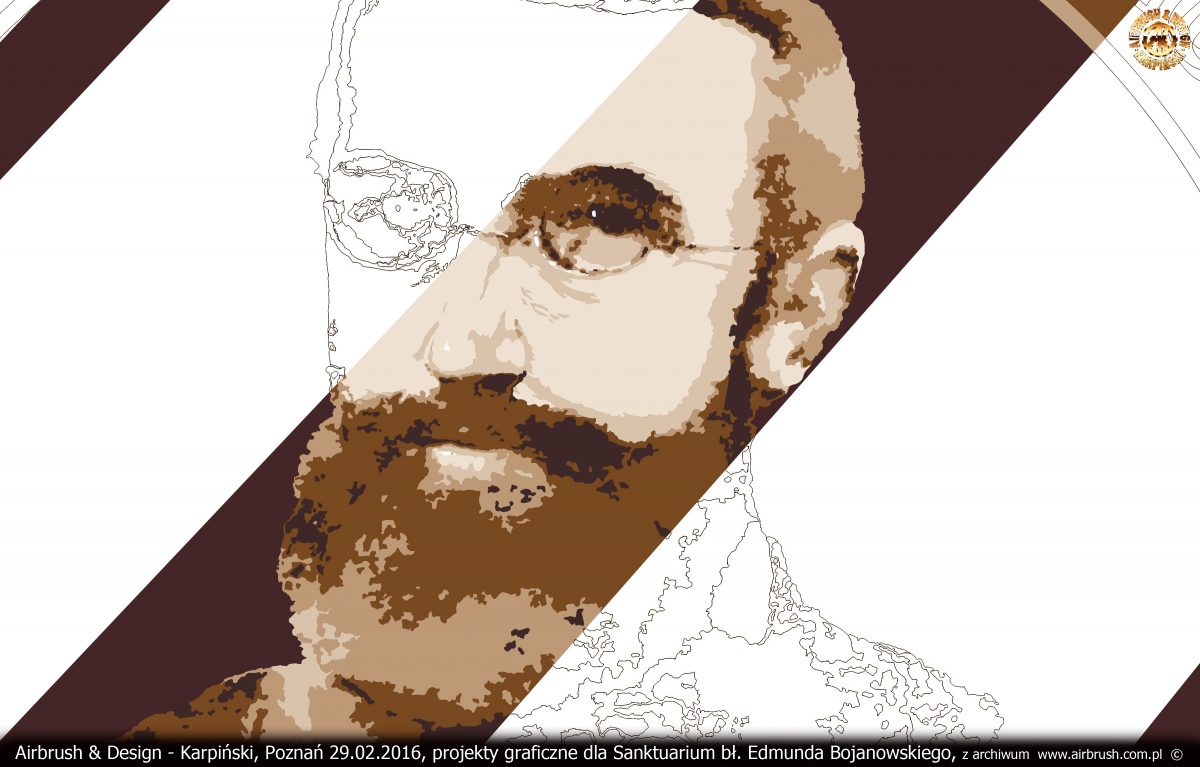 projekty graficzne dla Sanktuarium bł. Edmunda Bojanowskiego w Luboniu