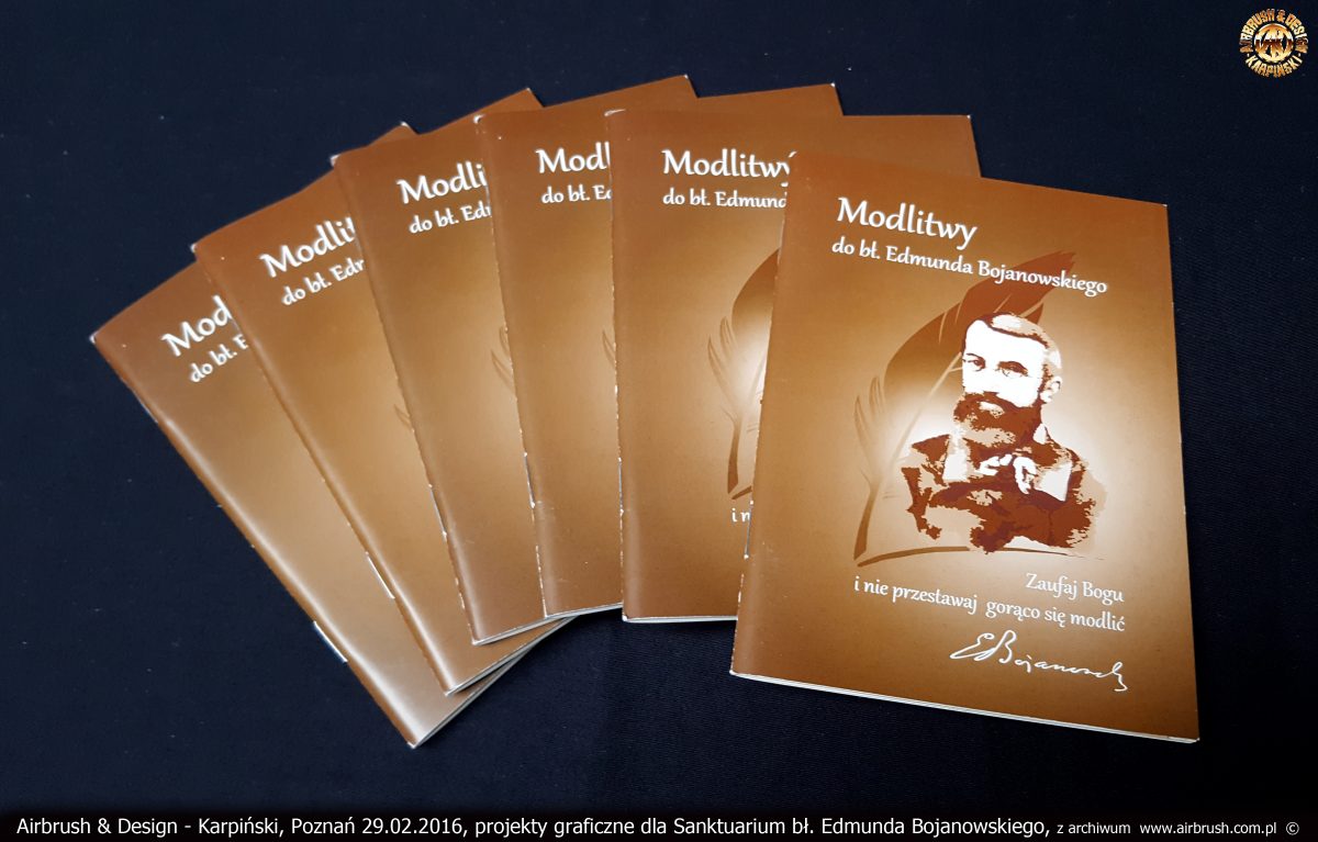 projekty graficzne dla Sanktuarium bł. Edmunda Bojanowskiego w Luboniu