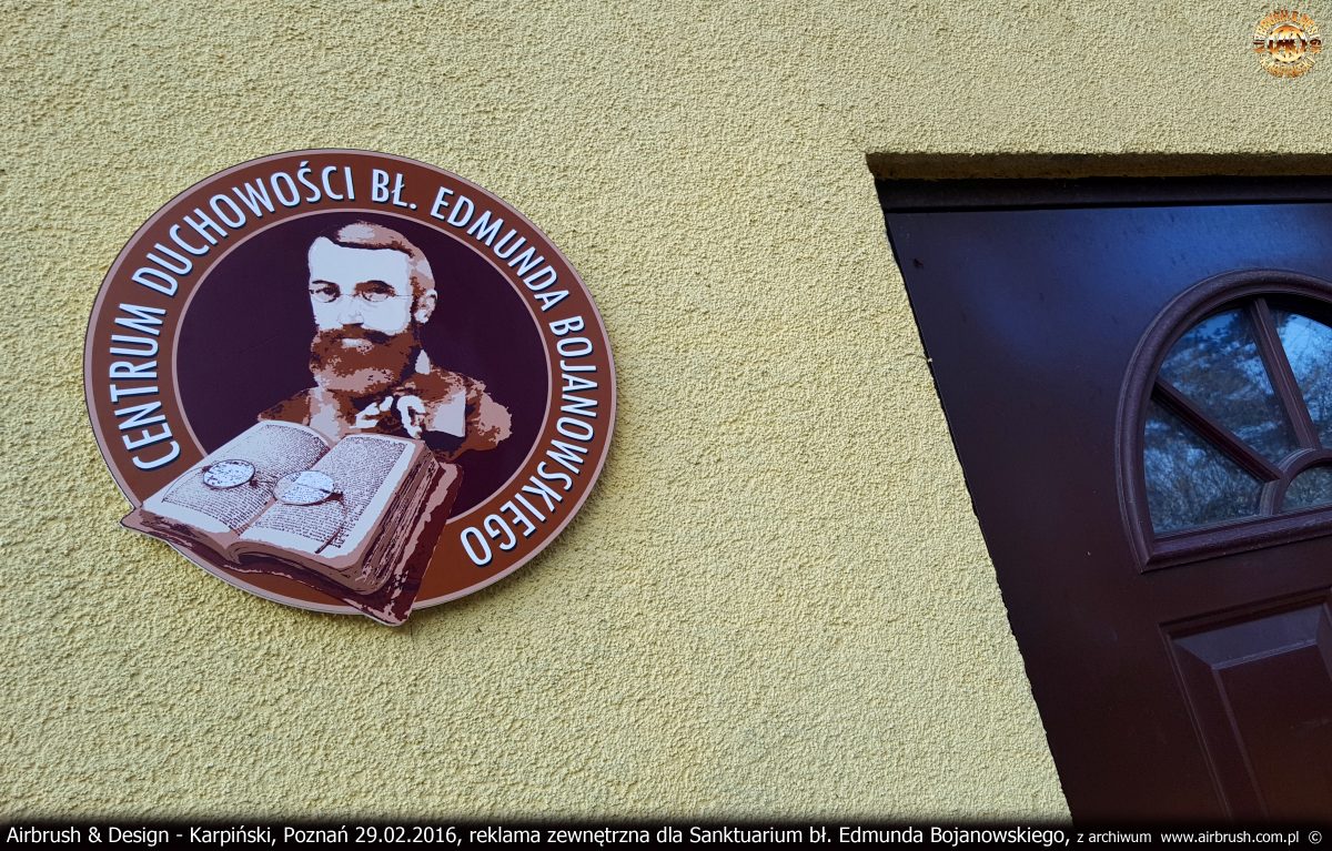 projekty graficzne dla Sanktuarium bł. Edmunda Bojanowskiego w Luboniu