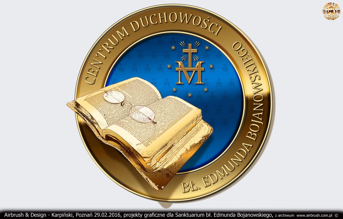 projekty graficzne dla Sanktuarium bł. Edmunda Bojanowskiego w Luboniu