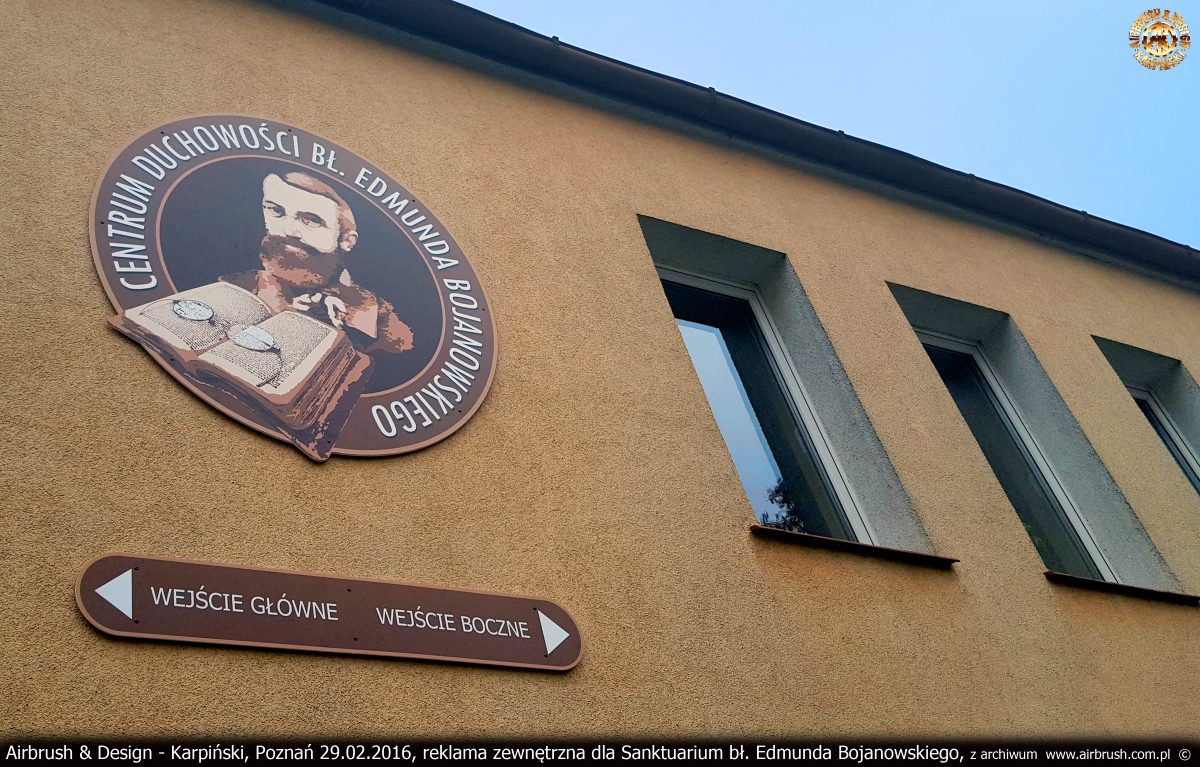 projekty graficzne dla Sanktuarium bł. Edmunda Bojanowskiego w Luboniu
