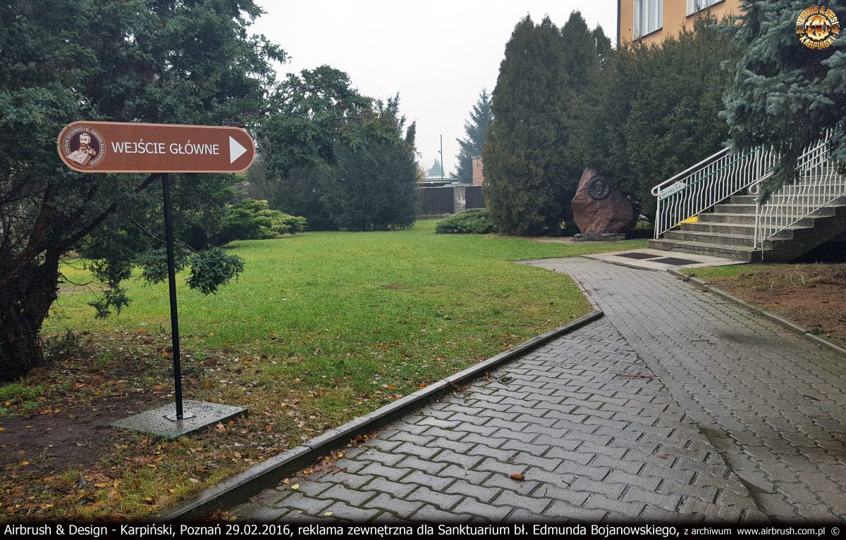 projekty graficzne dla Sanktuarium bł. Edmunda Bojanowskiego w Luboniu