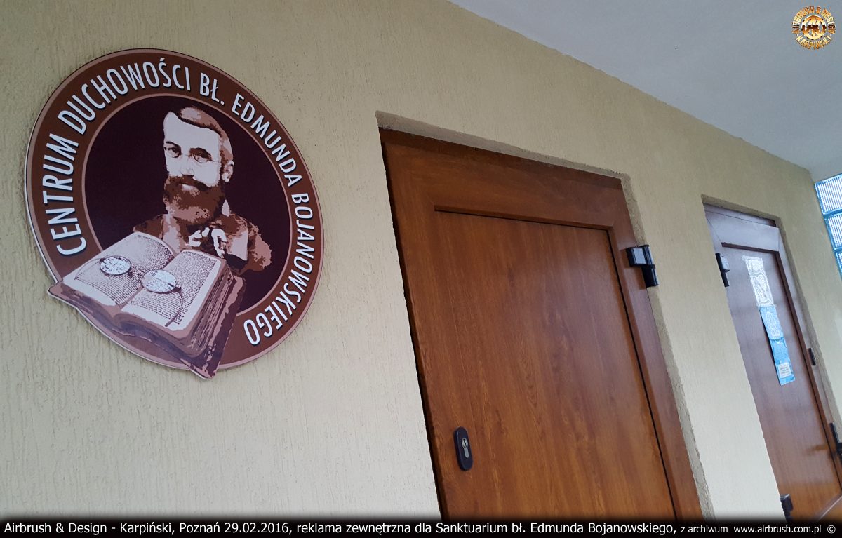 projekty graficzne dla Sanktuarium bł. Edmunda Bojanowskiego w Luboniu