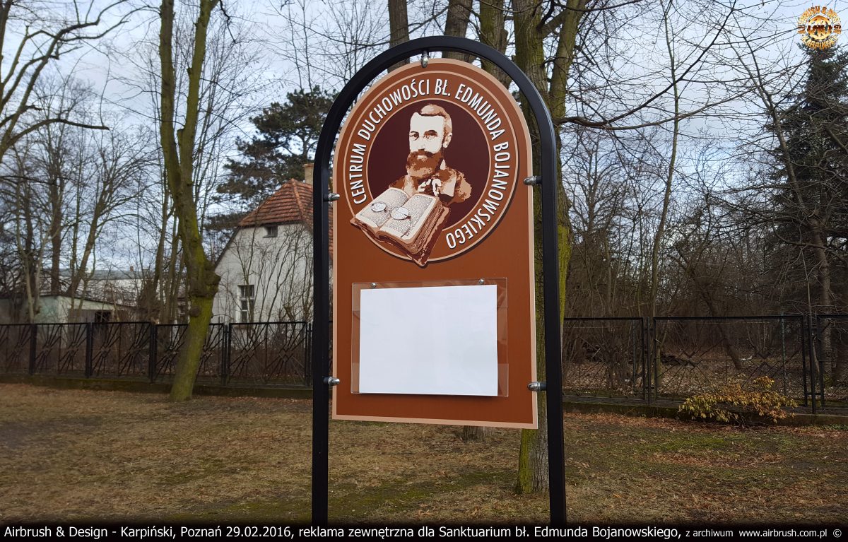 projekty graficzne dla Sanktuarium bł. Edmunda Bojanowskiego w Luboniu