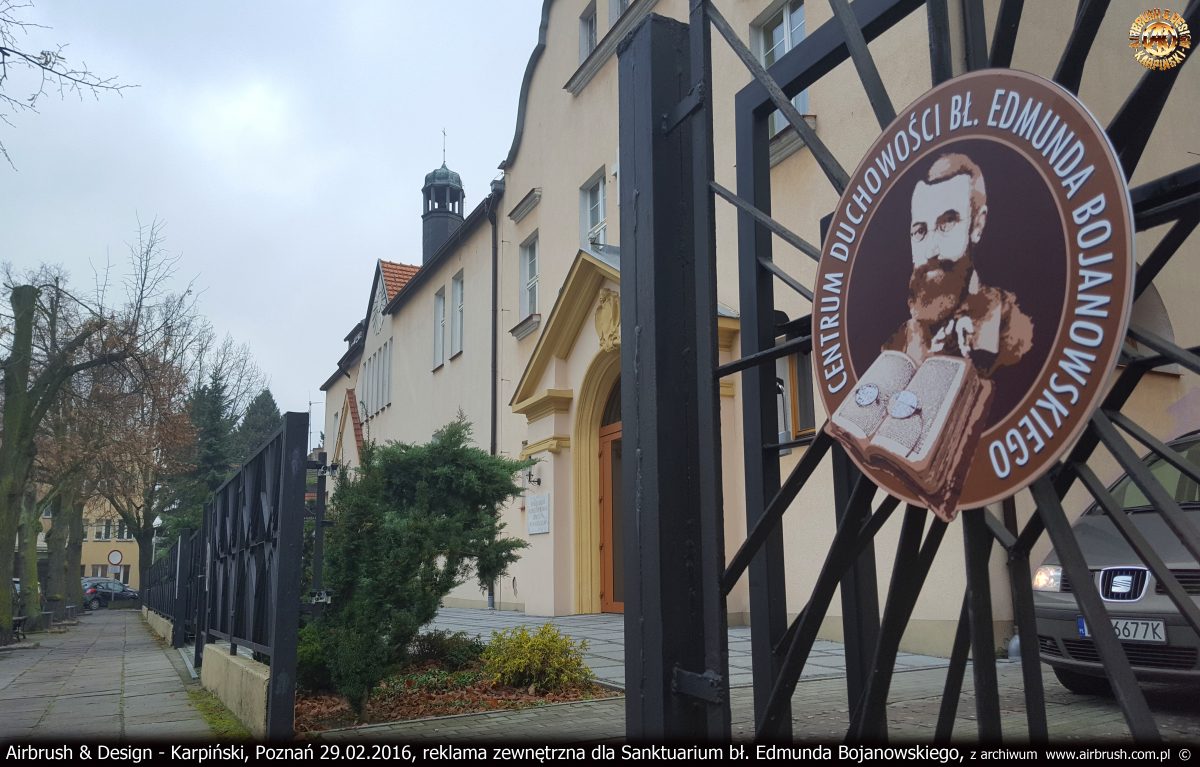 projekty graficzne dla Sanktuarium bł. Edmunda Bojanowskiego w Luboniu