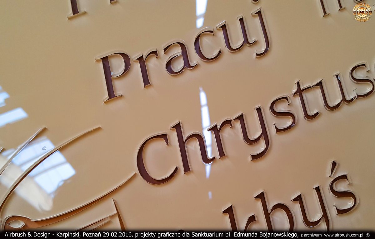 projekty graficzne dla Sanktuarium bł. Edmunda Bojanowskiego w Luboniu