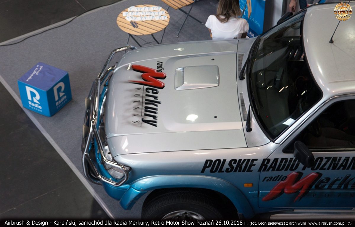 Projekt i grafika w technice airbrush dla Radia Merkury Poznań