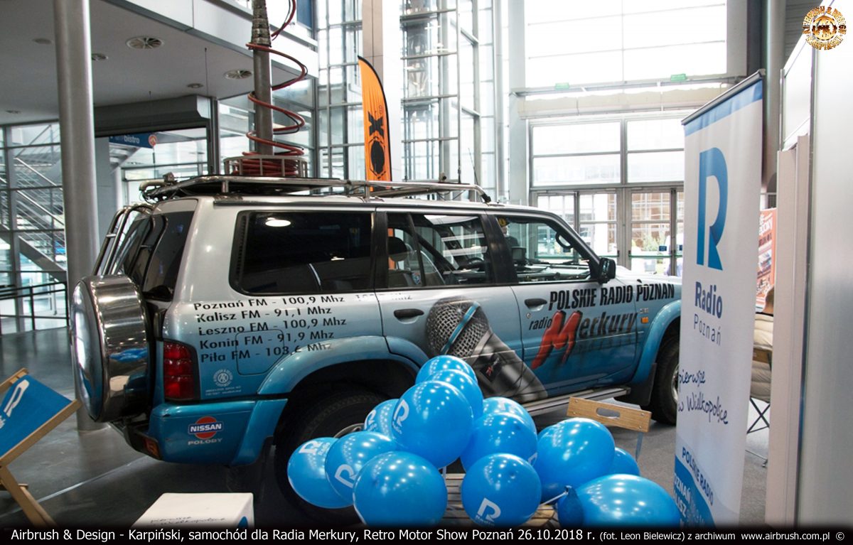 Projekt i grafika w technice airbrush dla Radia Merkury Poznań