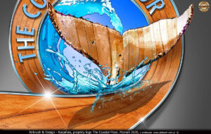 The Coastal Floor, projekt logo, grafika cyfrowa, podłogi drewniane z Florydy 2020 r.