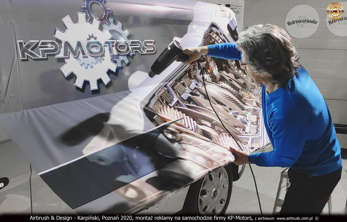 KP-Motors, skrzynie biegów - aplikacja reklamy na samochodzie Ford Transit Connect 2020 r. fot. Marzena Karpińska