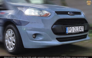 KP-Motors, skrzynie biegów - głębokie przetłoczenia reklamy na samochodzie Ford Transit Connect 2020 r.