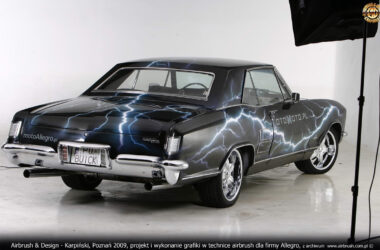 Projekt i wykonanie grafiki w technice airbrush dla firmy ALLEGRO 2009 r.