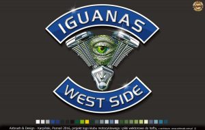 Logo wektorowe z wypełnieniem dla Iguanas Motor Club 2016