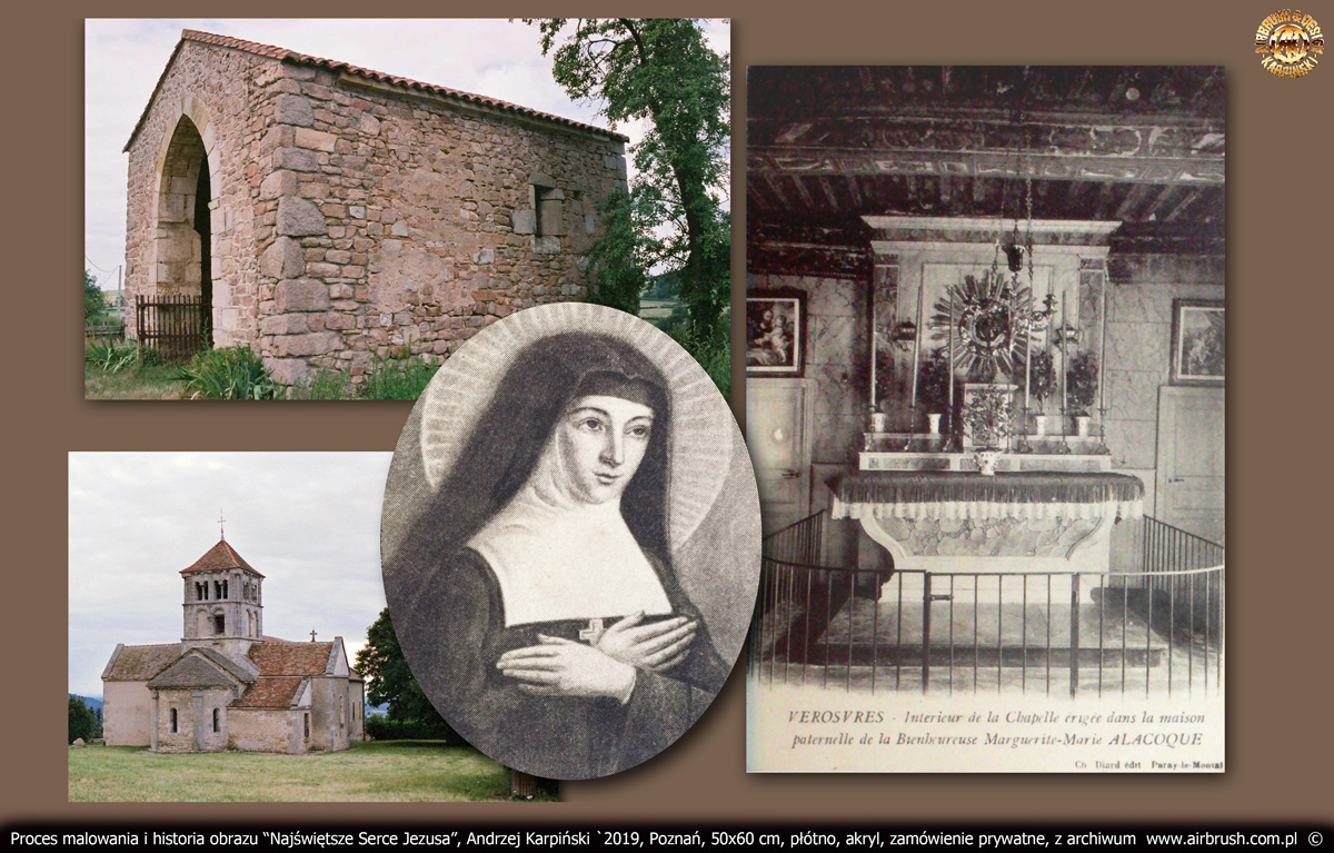 Kościół oraz kaplica, w której Małgorzata modliła się już jako nastolatka, znajdował się po drugiej stronie drogi, w Verosvres (wym: Wieruwr).