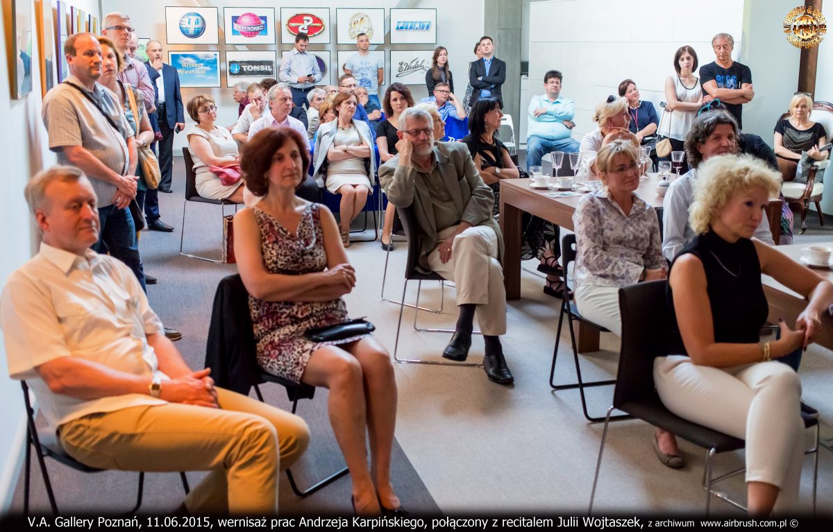 V.A. Gallery Poznań, 11.06.2015, wernisaż prac Andrzeja Karpi