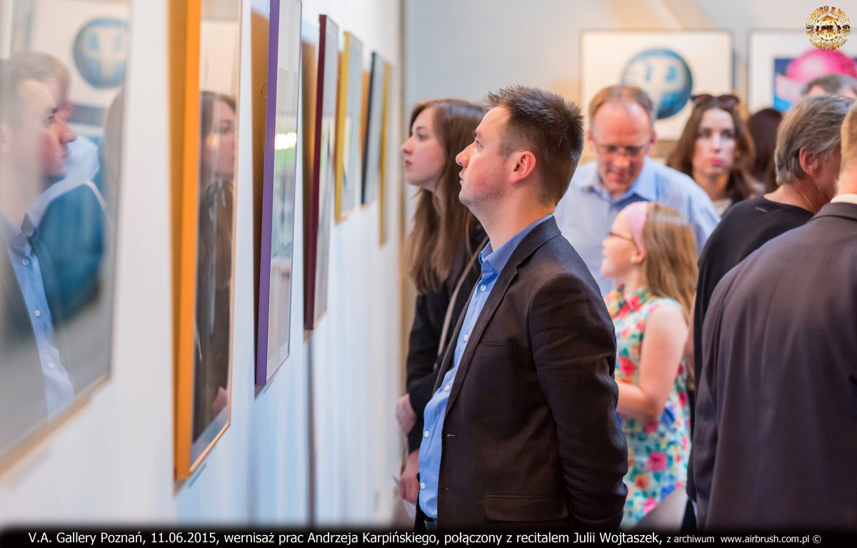 V.A. Gallery Poznań, 11.06.2015, wernisaż prac Andrzeja Karpi