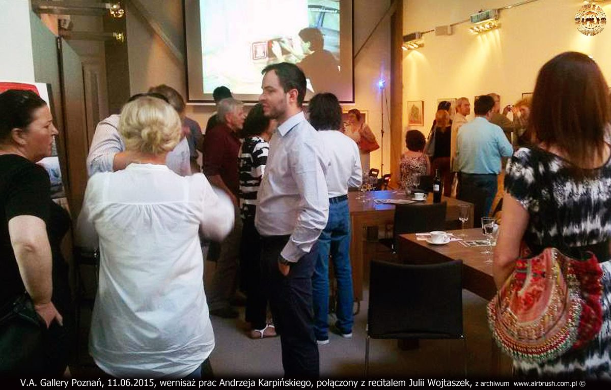 Filip Karpiński V.A. Gallery Poznań, 11.06.2015, wernisaż prac Andrzeja Karpińskiego