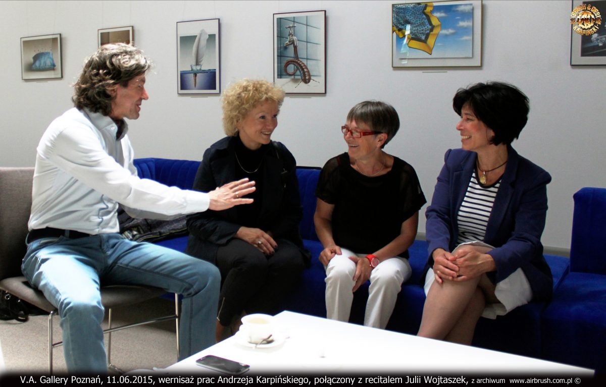 fot. Marzena Karpińska, Andrzej Karpiński, Hanna Cofta, Chantal Louis, Violetta Kowalczyk, V.A. Gallery Poznań, 11.06.2015, wernisaż wystawy