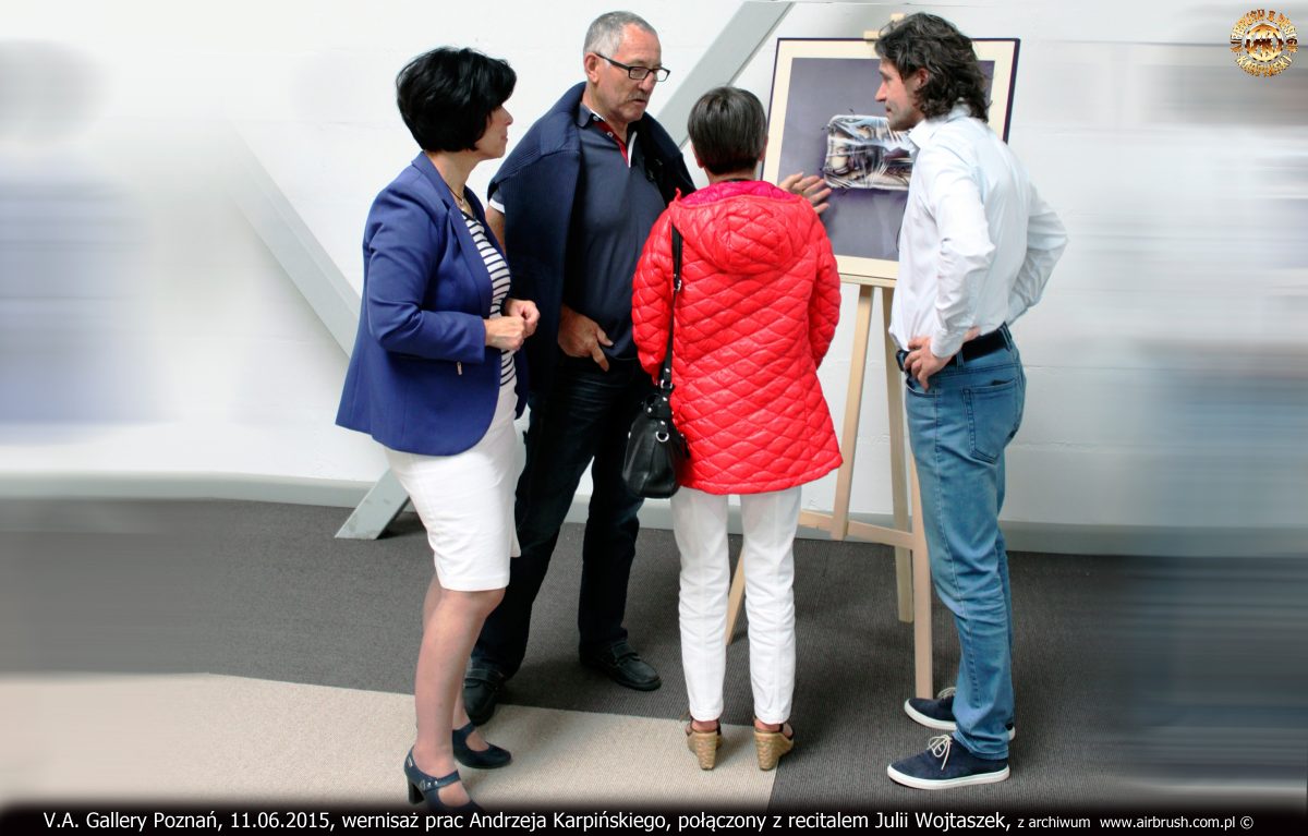 Marzena Karpińska, Andrzej Karpiński, Hanna Cofta, Chantal Louis, Jean Claude Louis, V.A. Gallery Poznań, 11.06.2015, wernisaż wystawy
