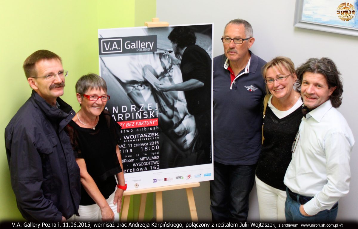 Marzena Karpińska, Andrzej Karpiński, Zbigniew Cofta, Chantal Louis, Jean Claude Louis, V.A. Gallery Poznań, 11.06.2015, wernisaż wystawy