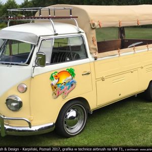 VOLKSWAGEN T1 – PROJEKT I WYKONANIE GRAFIKI W TECHNICE AIRBRUSH