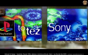 Karpiński, plansze airbrush dla Sony Poland i Leo Burnett