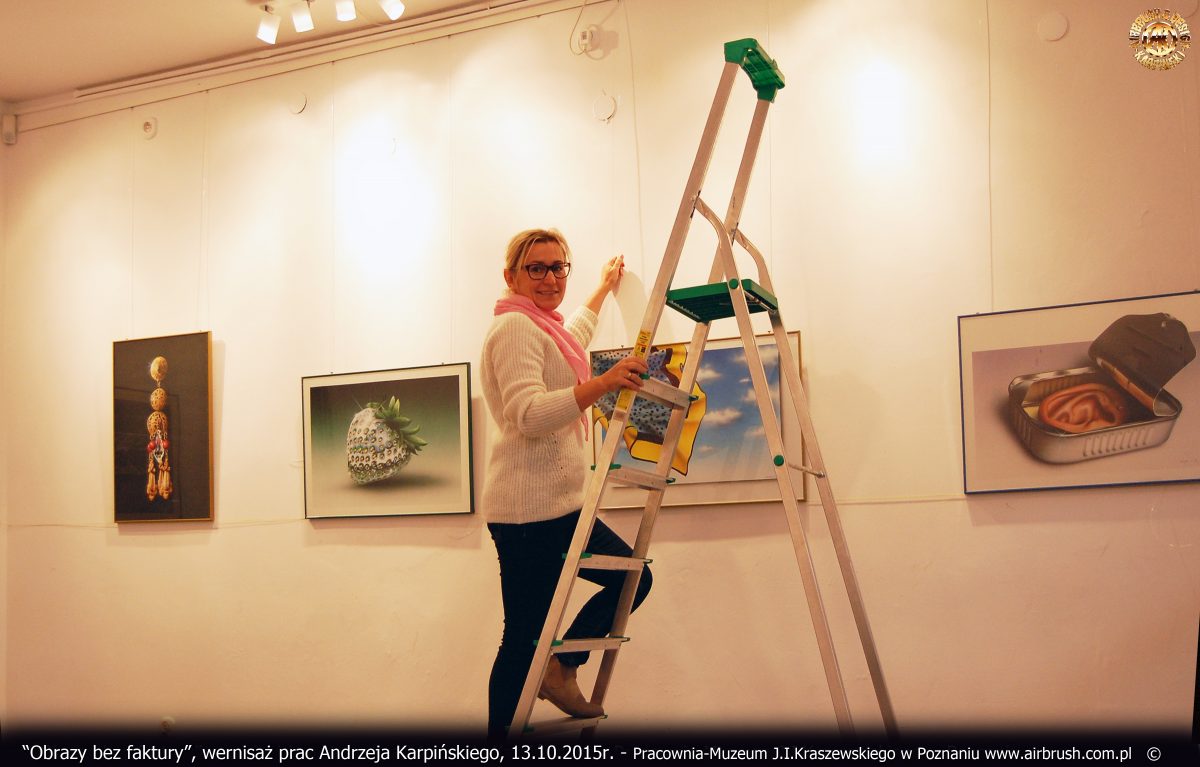 Obrazy bez faktury, wernisaż, 13.10.2015r. Pracownia-Muzeum J.I.Kraszewskiego w Poznaniu.