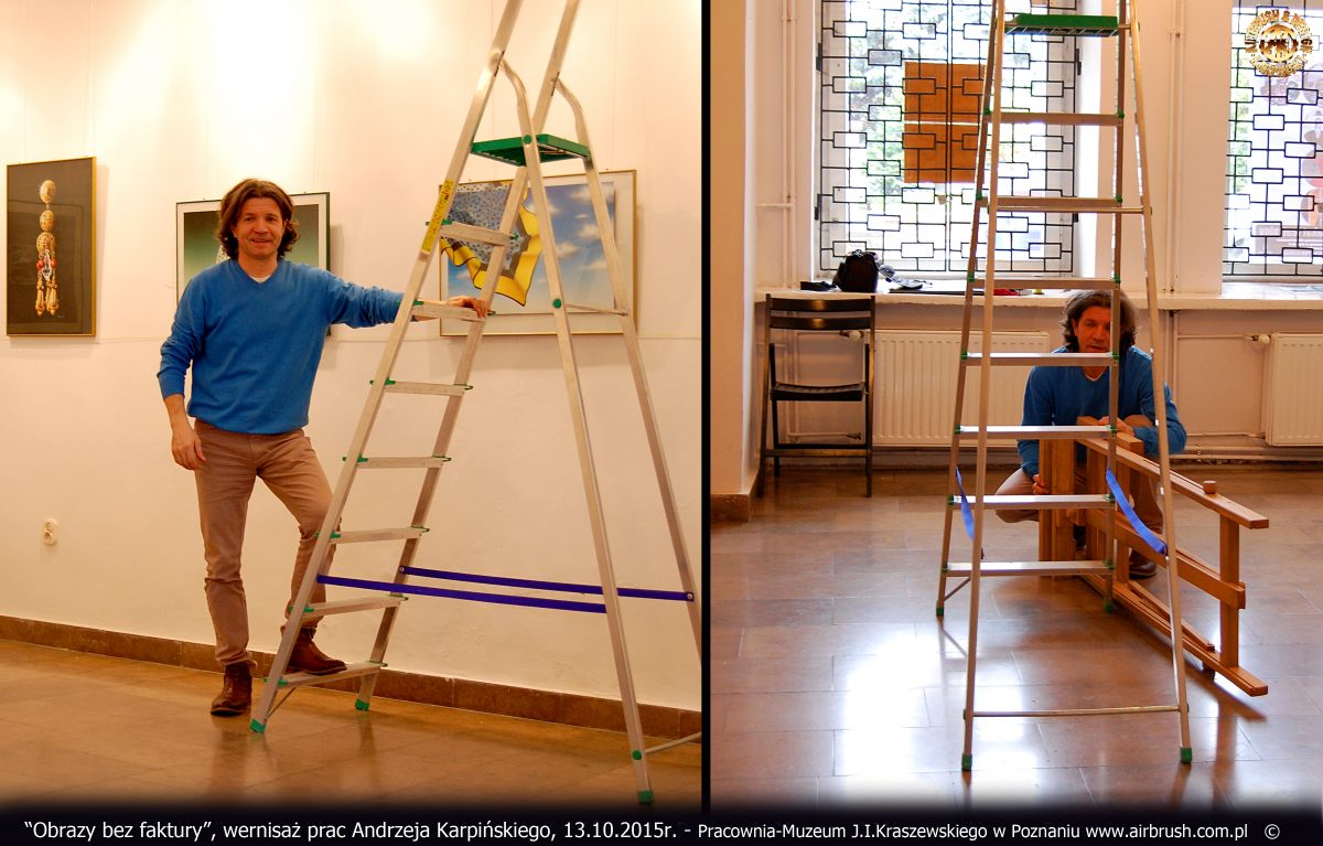 Obrazy bez faktury, wernisaż, 13.10.2015r. Pracownia-Muzeum J.I.Kraszewskiego w Poznaniu.