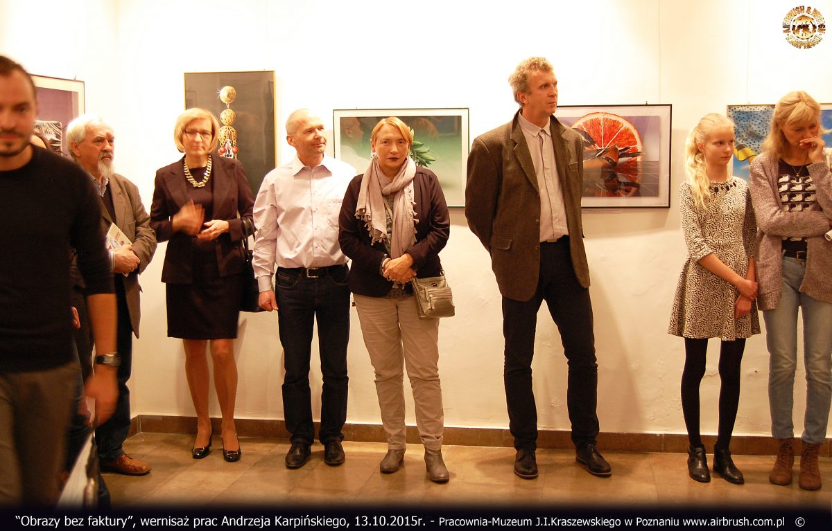 Obrazy bez faktury, wernisaż, 13.10.2015r. Pracownia-Muzeum J.I.Kraszewskiego w Poznaniu.