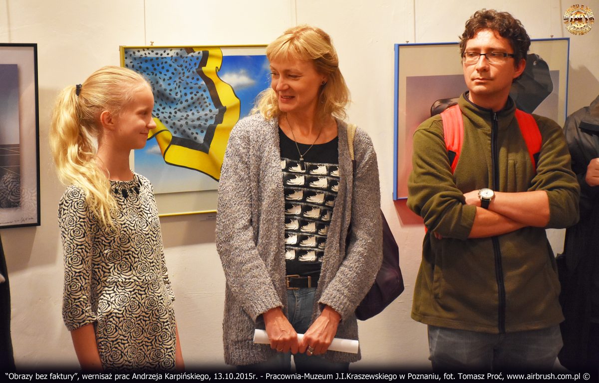 Obrazy bez faktury, wernisaż, 13.10.2015r. Pracownia-Muzeum J.I.Kraszewskiego w Poznaniu.